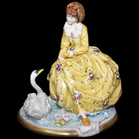 Статуэтка На берегу лебединого озера Venere Porcellane D Arte
